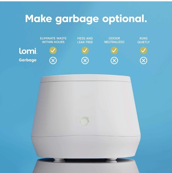LOMI Classic Electric Kitchen Composter Smart Waste White New Open Box Fertilize - Picture 3 of 16